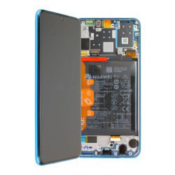 Huawei P30 Lite New Edition (MAR-L21BX) / Дисплей (в сборе с тачскрином и аккумулятором) (в рамке) (ORIG-SP)