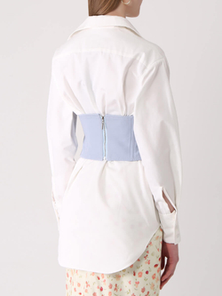 Корсет FLOWER, голубой