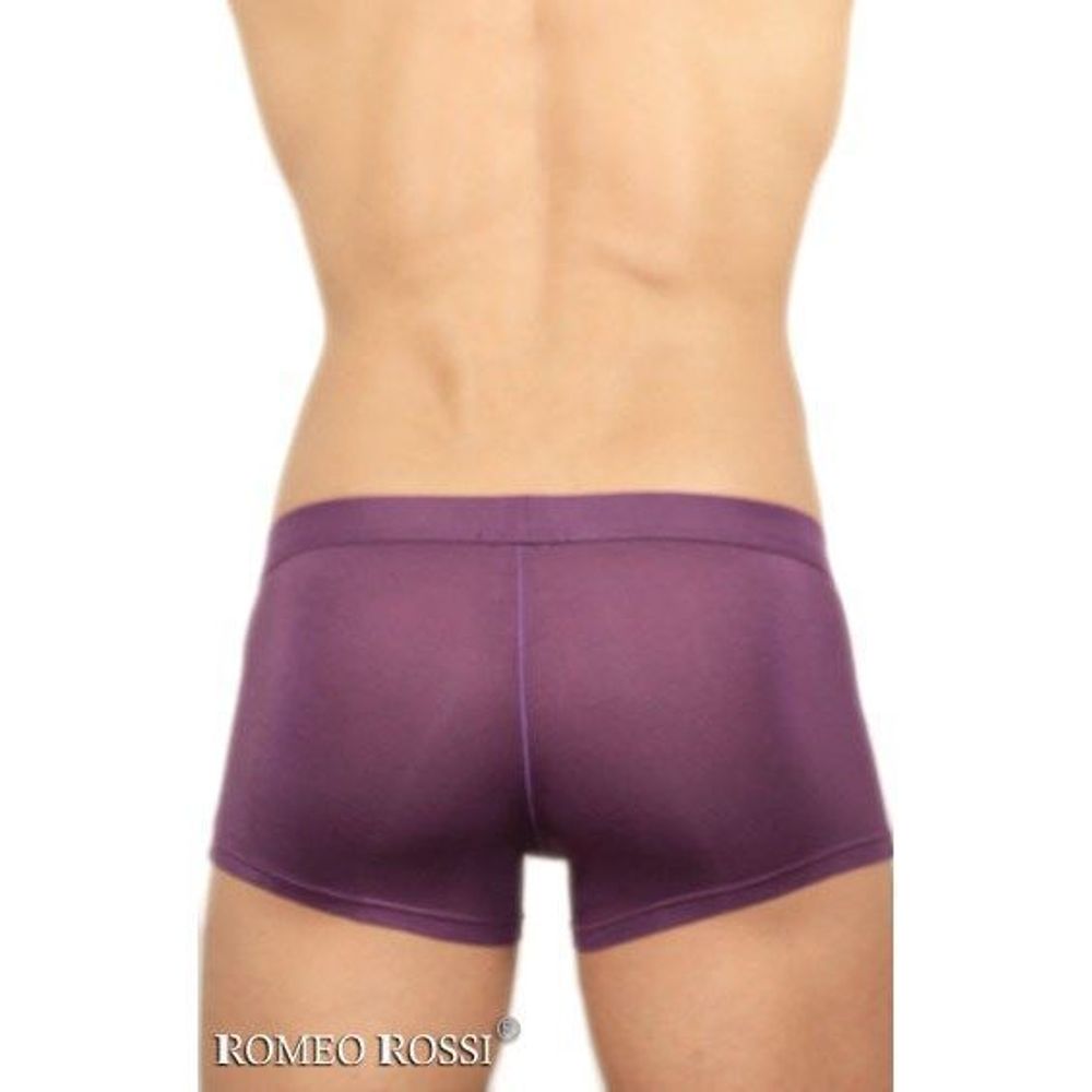 Мужские трусы боксеры фиолетовые Romeo Rossi RR6006