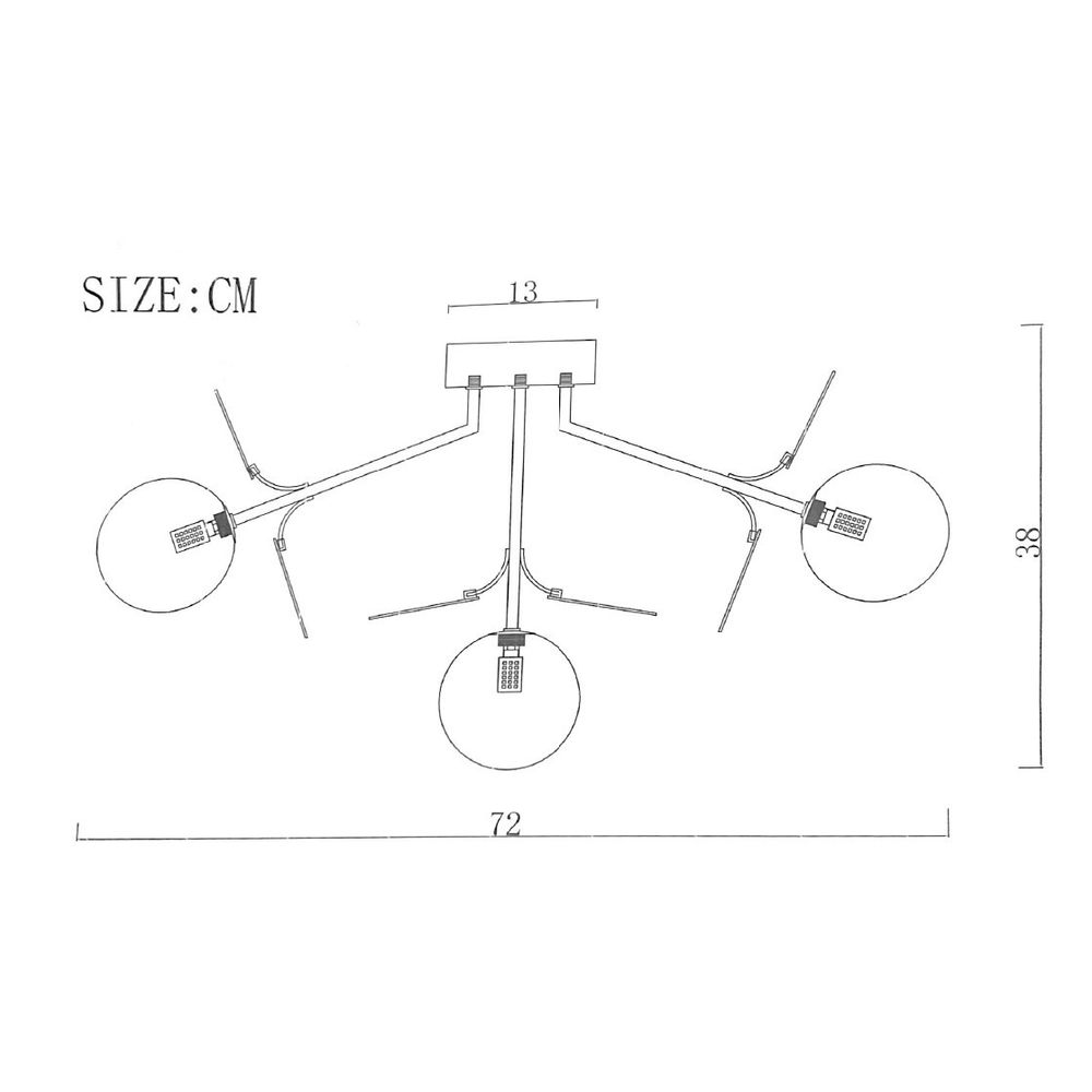Потолочная Люстра Light Of Matisse C D72 By Imperiumloft