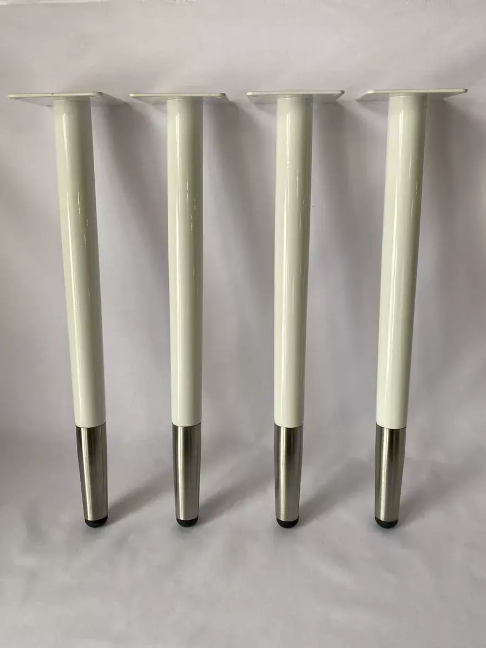 Ножки белые Шпага с серебряным браслетом 400 мм 4 штуки