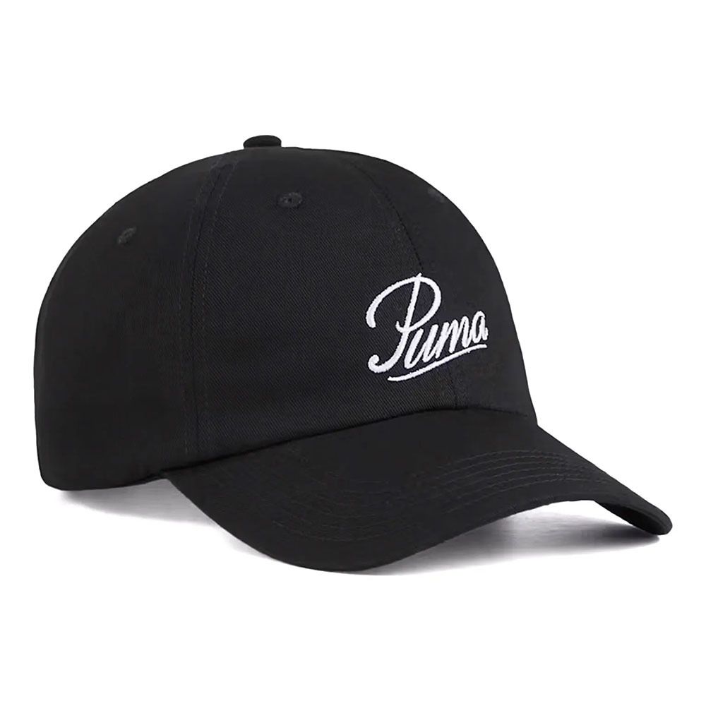 Бейсболка PUMA ESS Script Logo Dad Cap, 02599601, 100% хлопок, черный