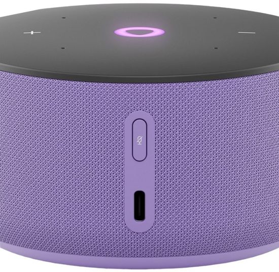 Умная колонка Яндекс Мини 3 с часами, лиловый