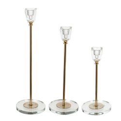 GAEM Набор из 3-х подсвечников, L28,5 W11 H29 см