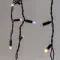 Светодиодная бахрома 3,1*0,5 м., 120 LED, тепло-белый, мерцание, черный провод каучук, LTC (ECO120BLW-1-2WW)