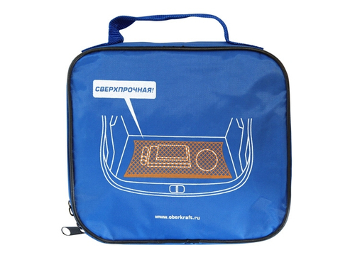 Сетка в багажник Kraft (75х90) напольная (4 метал. крючка)