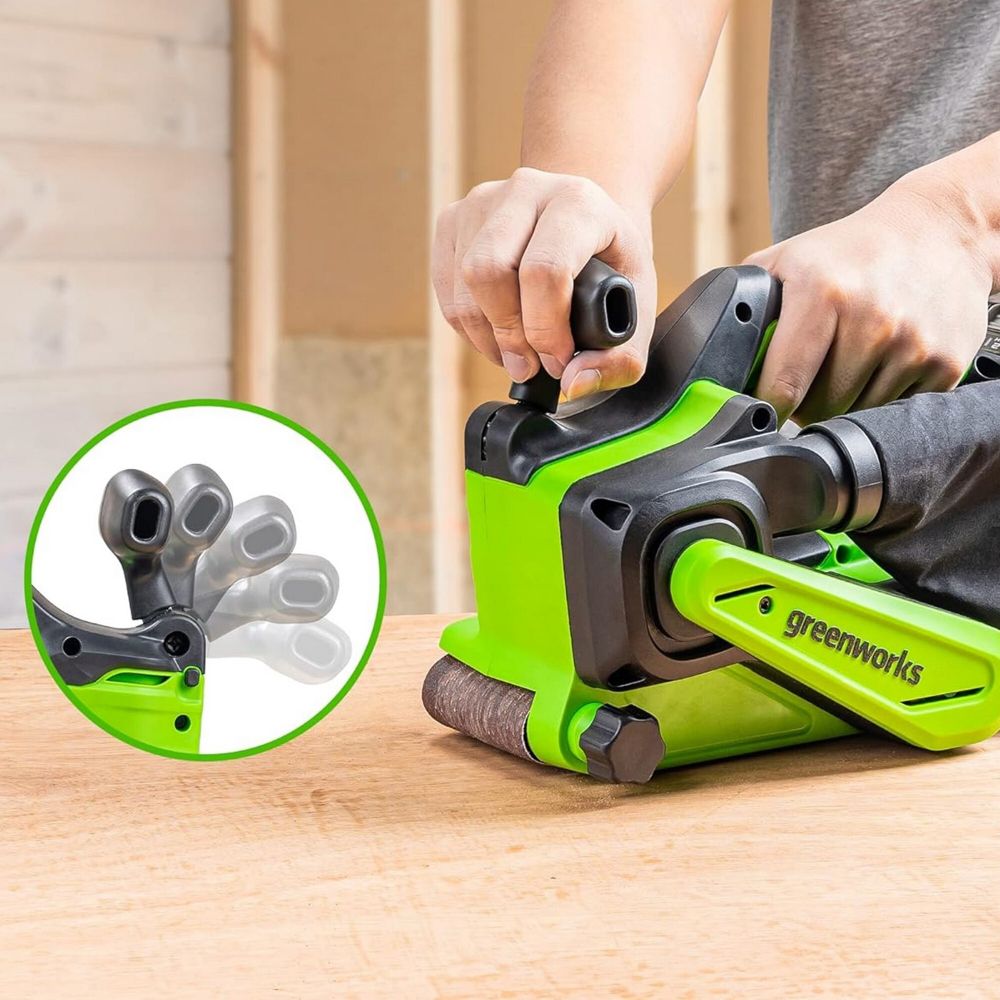 Аккумуляторная ленточная шлифовальная машина Greenworks G24BS,3100607, 24v, без АКБ и ЗУ