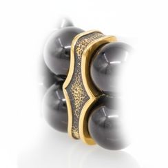 Шарм-разделитель двойной из бронзы под бусины 8 мм