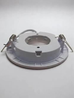 Светильник встраиваемый ПЛАСТИК, GX53, белый, для натяжного и гипсокартонного потолка, комплект 10шт