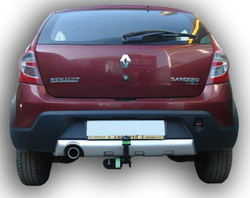 Фаркоп(прицепное) Лидер-Плюс для RENAULT SANDERO STEPWAY (B90) 2008-2014(паспорт и сертификат в комплекте)(без электрики)R110-A