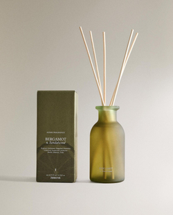 Zara Home BERGAMOT & SANDALWOOD SCENTED REED DIFFUSERS — ароматический диффузор с тростниковыми палочками, Бергамот и Сандал, 195 мл