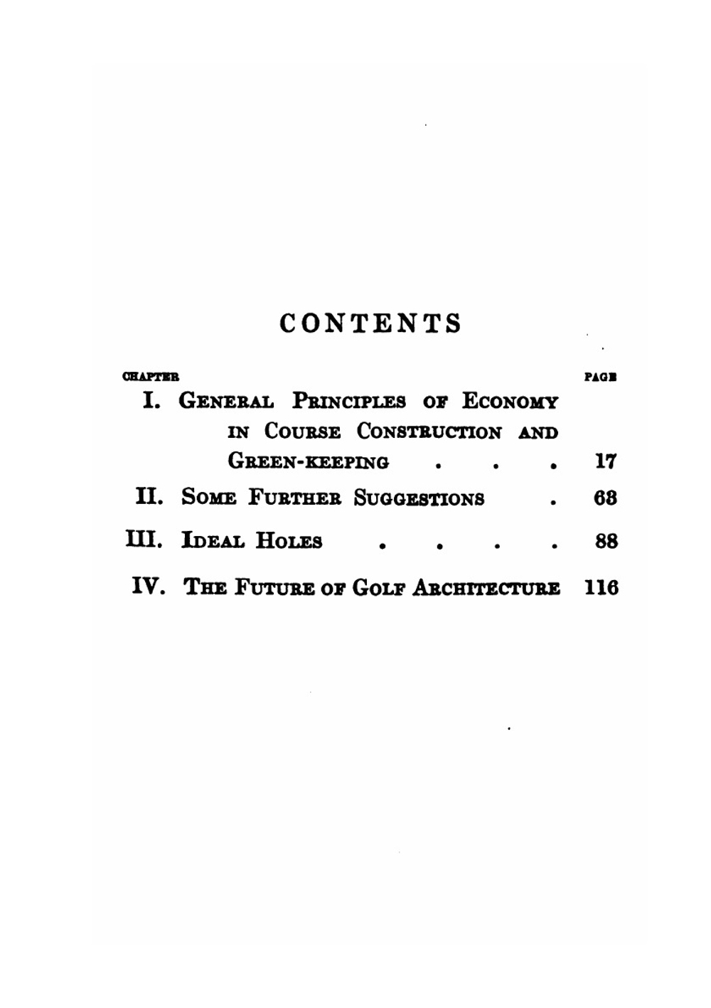 Golf Architecture. Economy in Course Construction and Green-Keeping | Alexander Mackenzie