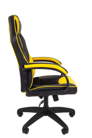 Офисное кресло Chairman   game 17 Россия экопремиум черный/желтый