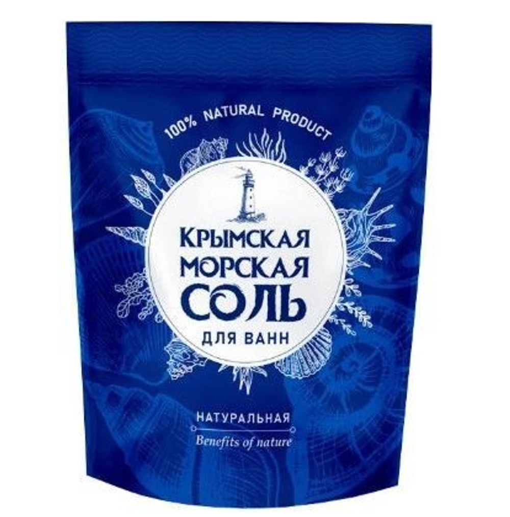 Крымская соль Крымская морская соль для ванн Натуральная 1100гр.