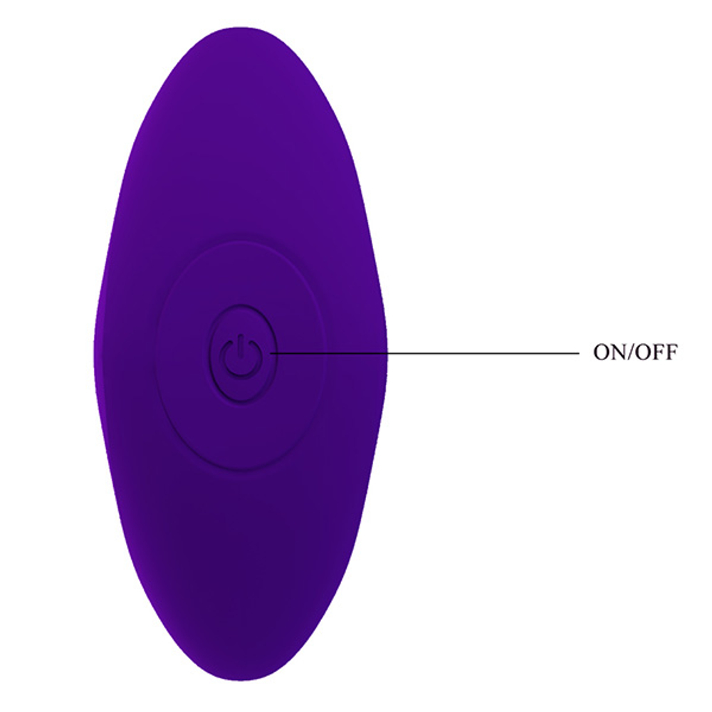 Фиолетовая анальная вибропробка 10,4см для ношения Pretty Love Morton Anal Butt Plug BI-040067-1