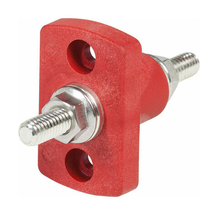 Клемма для монтажа сквозь переборку, красная, 5/16"-18