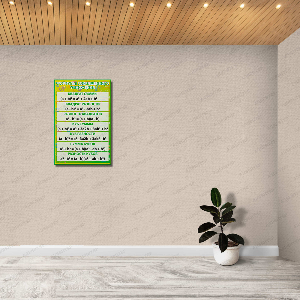 Стенд Формулы сокращённого умножения 1012