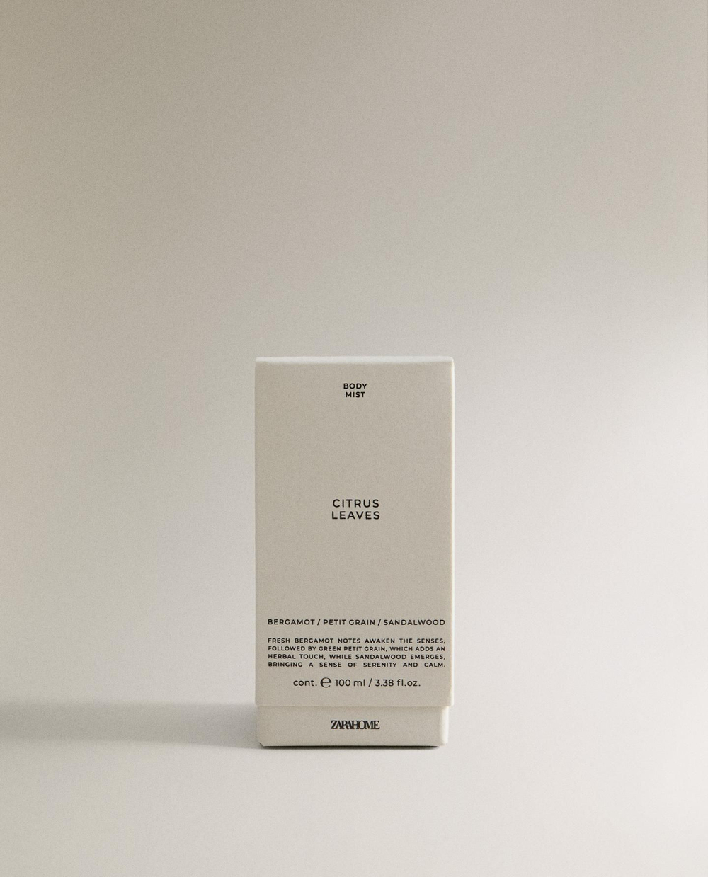 Zara Home - Цитрусовые листья для ухода за телом, 100 мл