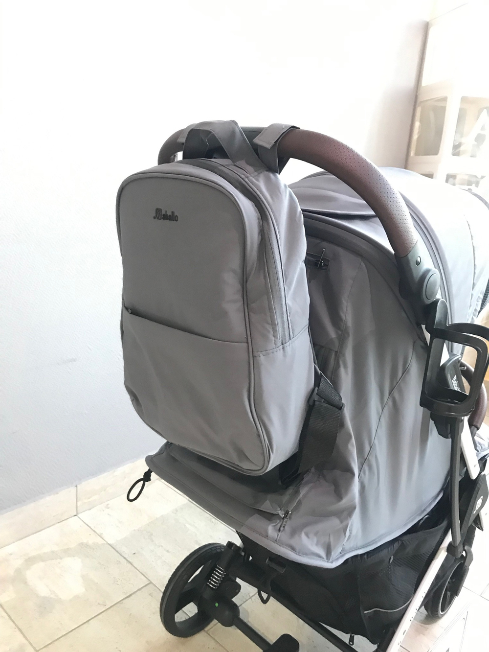 Коляска прогулочная Babalo 2024 Серый текстиль на черной раме