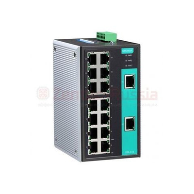 MOXA EDS-316 неуправляемый промышленный коммутатор, 16 портов