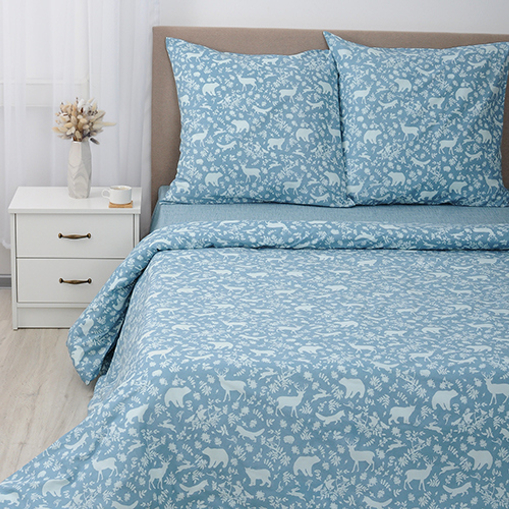 Постельное белье евро бязь «FOREST» Simple Life