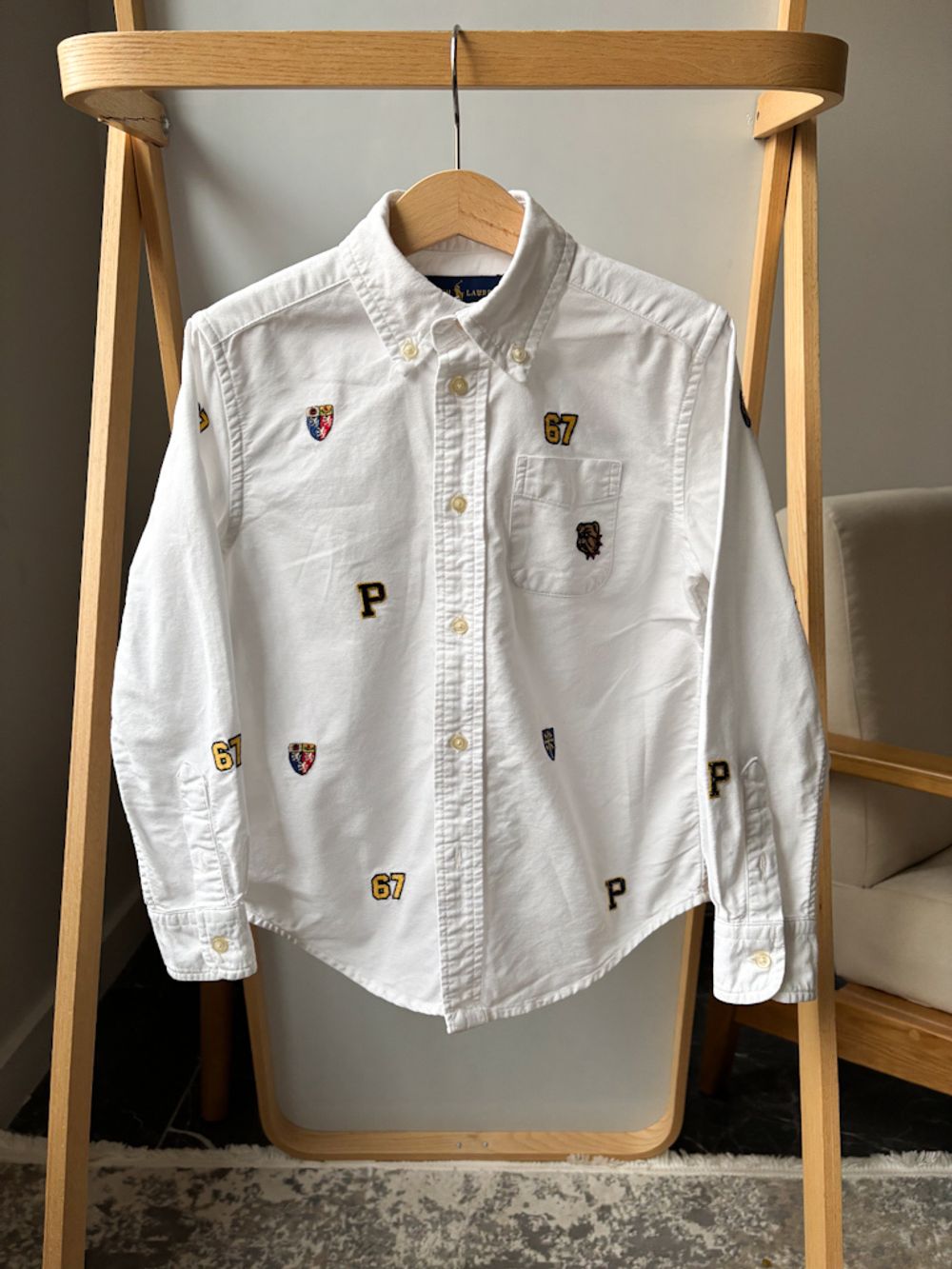 Хлопковая рубашка Ralph Lauren, 110