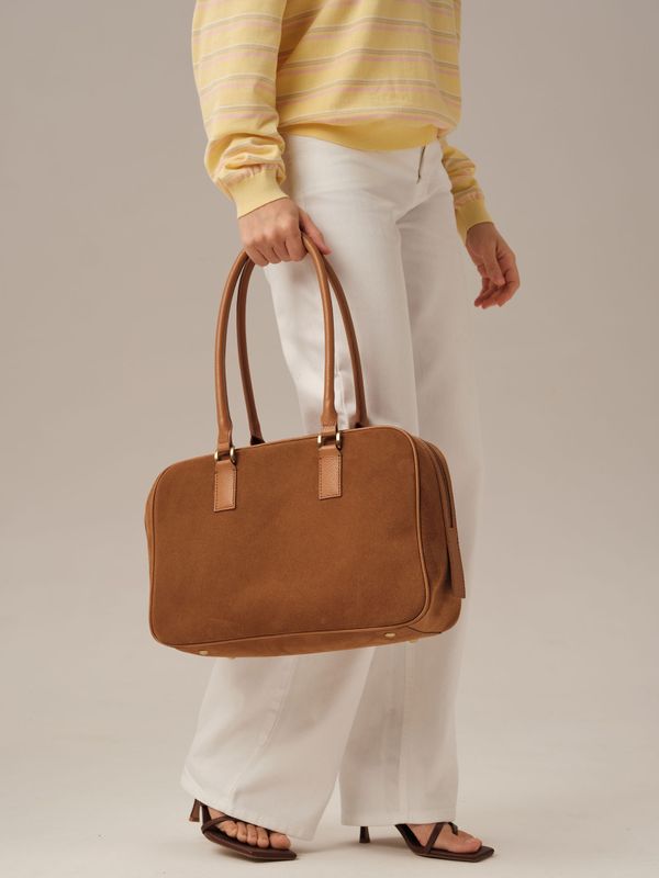 Замшевая сумка DBR Dominique 31389 светло-коричневый