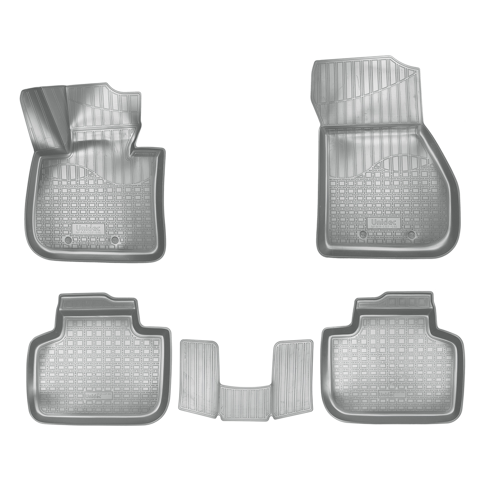 Ковры в салон Norplast/Unidec для BMW X1 в кузове F48 (2015-), Серый, арт.NPA11-C07-510-G