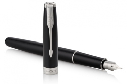 Перьевая ручка Parker Sonnet F539, цвет: LaqBlack СT, перо: F, цвет чернил: black, в подарочной упаковке