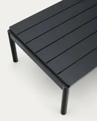 Журнальный столик Sorells из серого алюминия 63 x 149 см