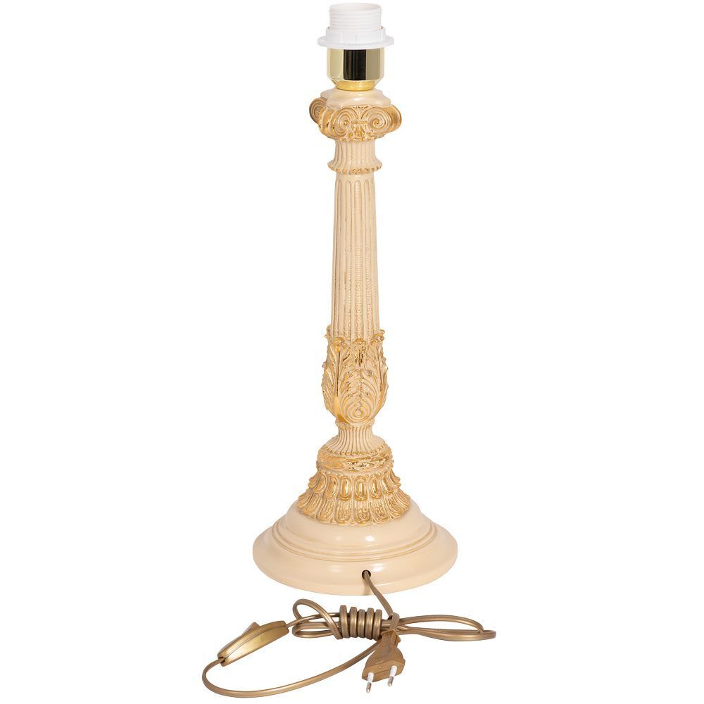 Настольная лампа Колонна Испанская Айвори Тюссо Vatican (Ватикан) Крем