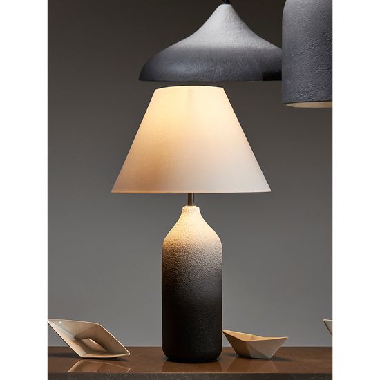 Светильник настольный sustainable collection, D30х55 см, черный/белый