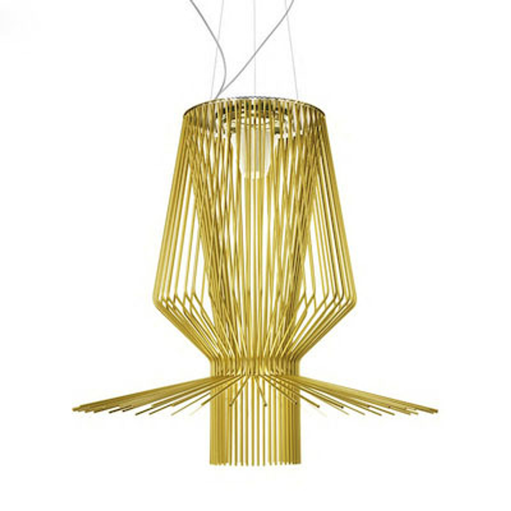 Pendant design lamp  Allegretto Assai 2 by Foscarini (Gold)