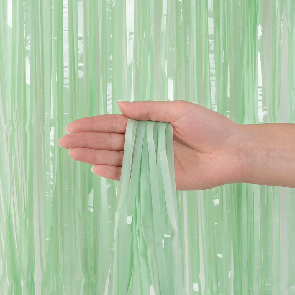 Занавес Дождик Салатовый, Макарунс, 100*200 см
