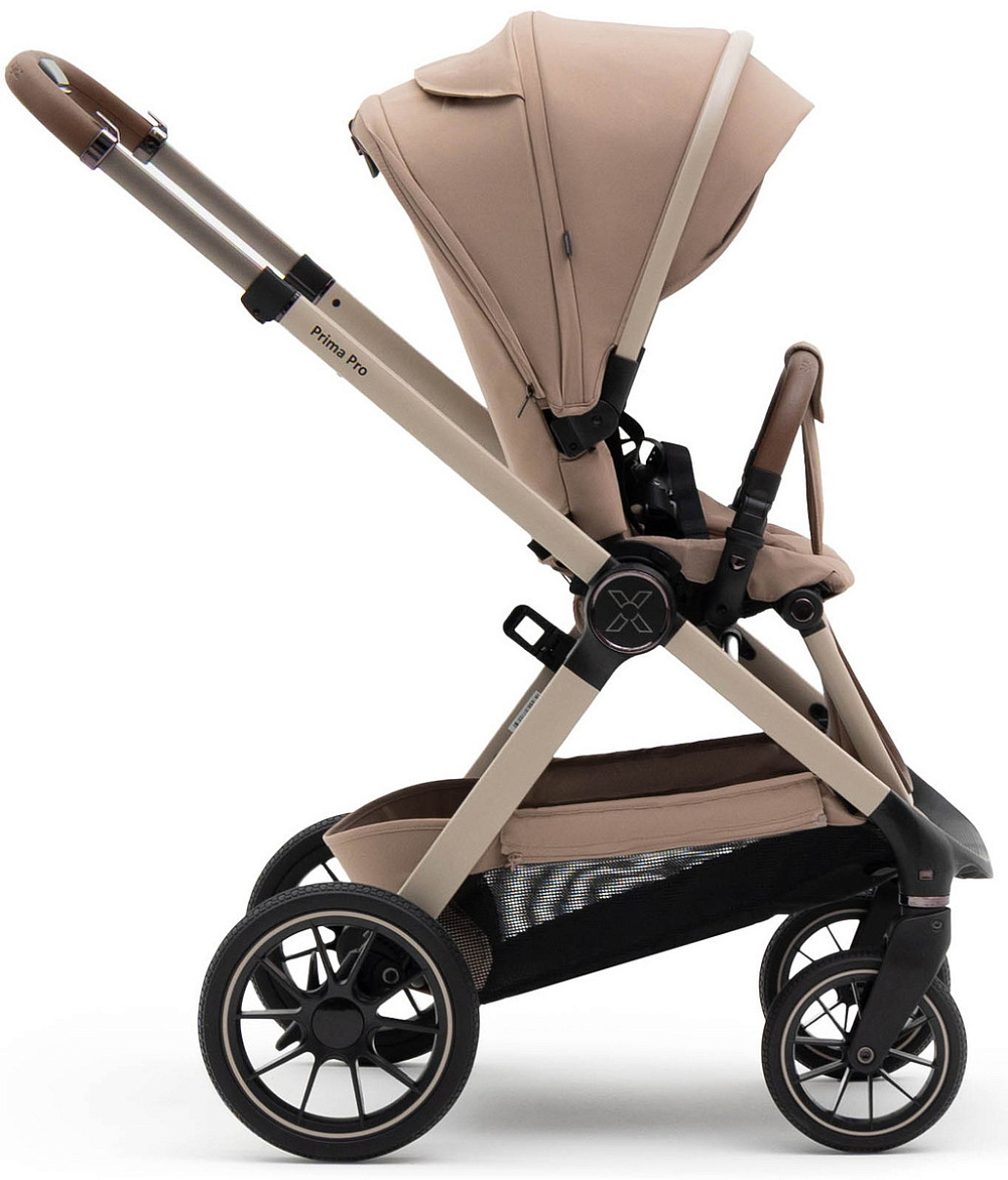Коляска Agex Prima Pro 3 в 1 с автокреслом i-Safe Black APP232 Beige (Бежевый)