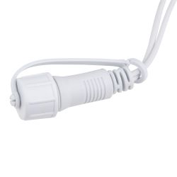 ULD-B3010-200-TWK WARMWHITE IP67 Бахрома светодиодная с эффектом мерцания. 3м. Соединяемая. 200 светодиодов. Теплый белый свет. Провод белый. TM Uniel.