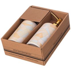 НАБОР ДЛЯ ВАННОЙ КОМНАТЫ 2 ПР. 370 МЛ 7,3*7,3*18СМ