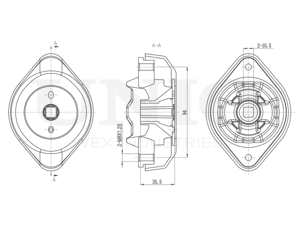 Опора КПП UNIO RMP-15099