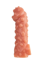 Насадка на фаллос с крупными бугорками Cock Sleeve 003 Size L - 17,6 см. (Цвет: телесный)
