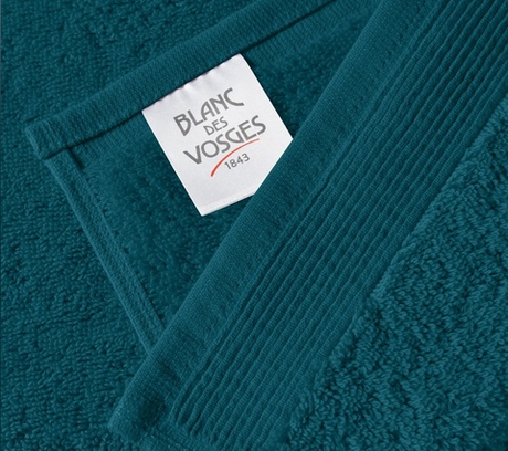 Полотенце UNI CEDRE 30 х 30 темно-бирюзовый хлопок 600 гр/м 2 (набор 2 шт) Blanc des Vosges 30 x 30