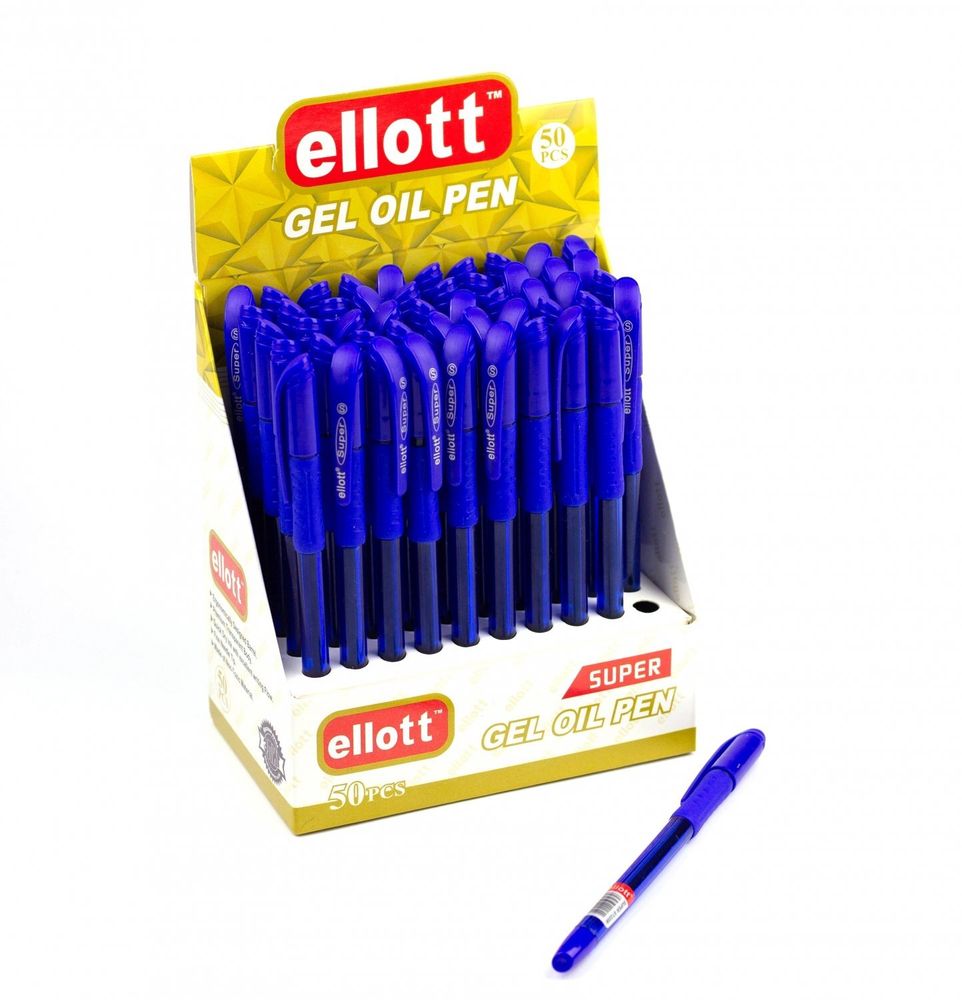 Ручка шариковая Ellott &quot;Super&quot; синяя, масляная, 0,7мм