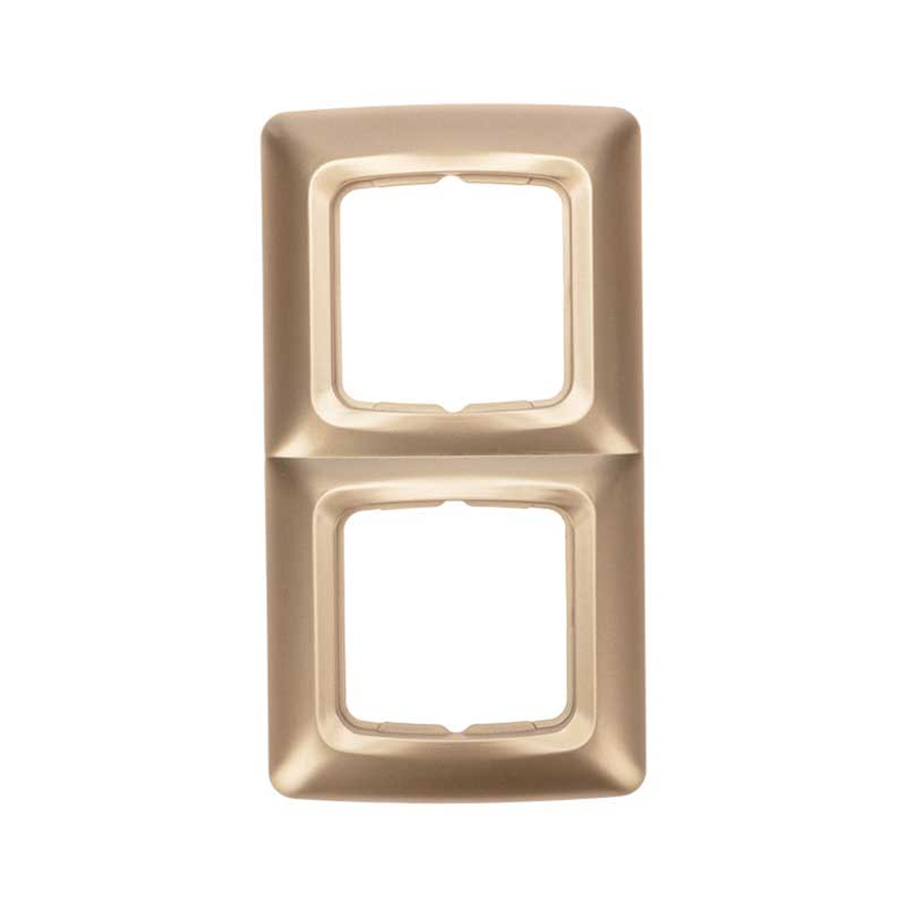 DEA Рамка 2-я горизонтальная Золотой Металлик KRANZ KR-78-0316