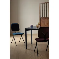 Стул Ror Y, темно-голубой велюр