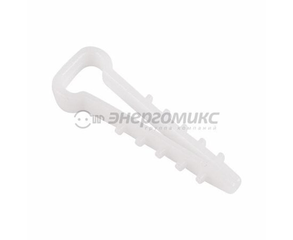 Дюбель-хомут 5-10 прямоуг. бел. (уп.100шт) Rexant 07-4610