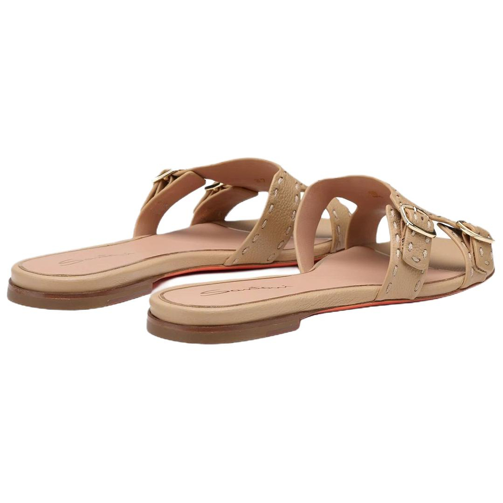 Santoni Slide Slippers Women"s Beige