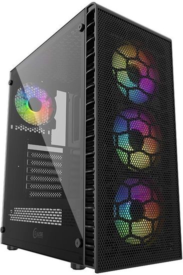 AMD Ryzen 5 7500F / Чипсет AMD A620M / GeForce RTX 3050 8Gb / DDR5 32GB / Без HDD / SSD 500Gb NVMe / Без DVD / 600w / Powercase Mistral Z4 Edge Black / Без операционной системы