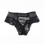 Трусики на высокой посадке Lace Strappy, черные, XS-S