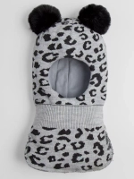 Шапка шлем детская зимняя вязаная