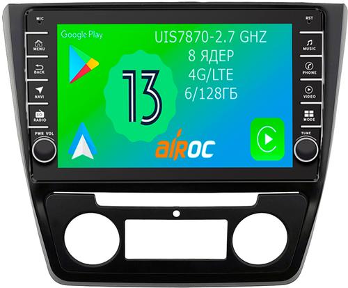 Магнитола для Skoda Yeti 2009-2018 (кондиционер) - Airoc AB-3204 (кнопки и крутилки), Android 13, Быстрая, SIM-слот, CarPlay