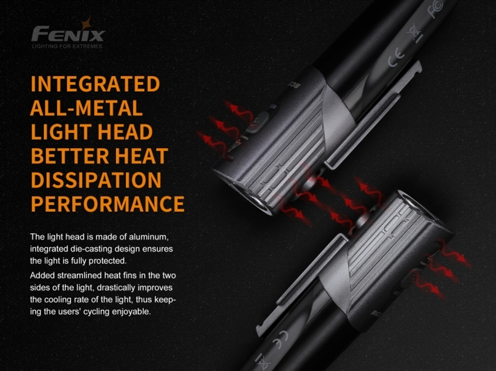 Велофара Fenix BC21R V2.0 (1000 лм, 18650/CR123A)